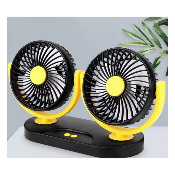 3.Car double head aromatherapy fan USB double head fan car home use with aromatherapy fan